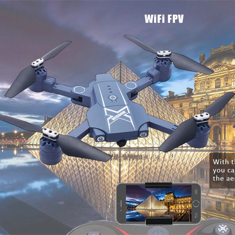 

HC629W Foldable RC Quadcopter Mini Drone With Camera HD RC Helicopter RTF WiFi FPV Ltitude Hold Headless Mode VS JJRC H37