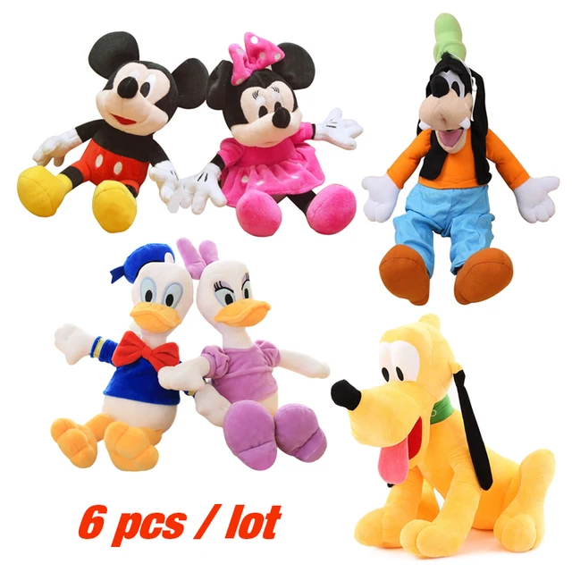 aliexpress com buy 6pcs lot 30cm mickey and minnie mouse donald