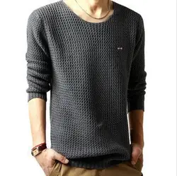 Новый стиль Eden park Свитера, пуловеры Для мужчин Повседневное тонкие свитера Для мужчин высокое качество с круглым вырезом Для мужчин свитер