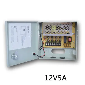 

12V 5A Switching Power Supply Monitor camera centralized power supply box Four way weak electricity distribution box