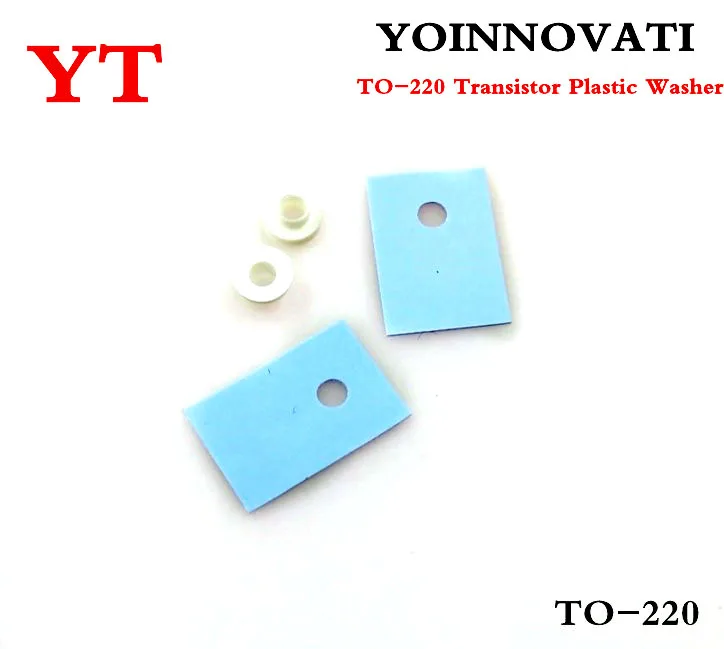 

Free Shipping 100pcs TO-220 Transistor Plastic Washer Insulation Washer + 100pcs TO-220 Pads Best quality