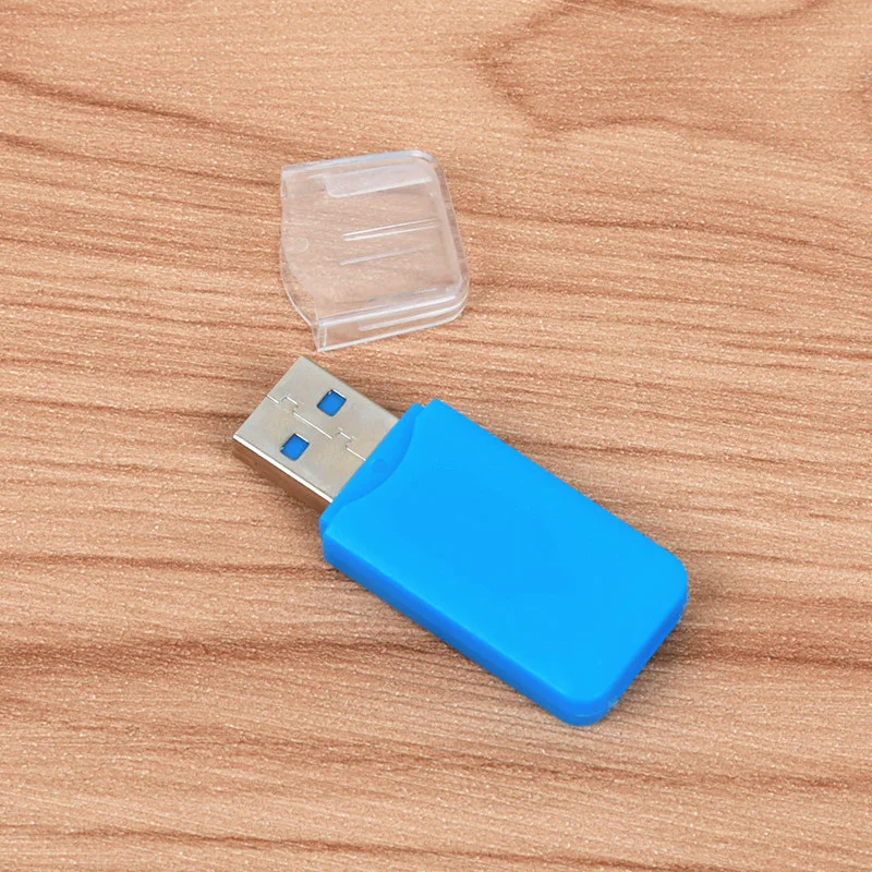 FFFAS полезный красочный внешний кардридер мини USB 2,0 кардридер для Micro SD карты TF карты для ПК MP3 MP4 плеер адаптер 1