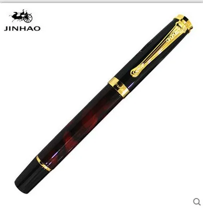 Jinhao 500 роскошная белая металлическая роликовая шариковая ручка серии для учебы и офиса Ручка Гладкий Фирменный Подарок jinhao X750 - Цвет: G