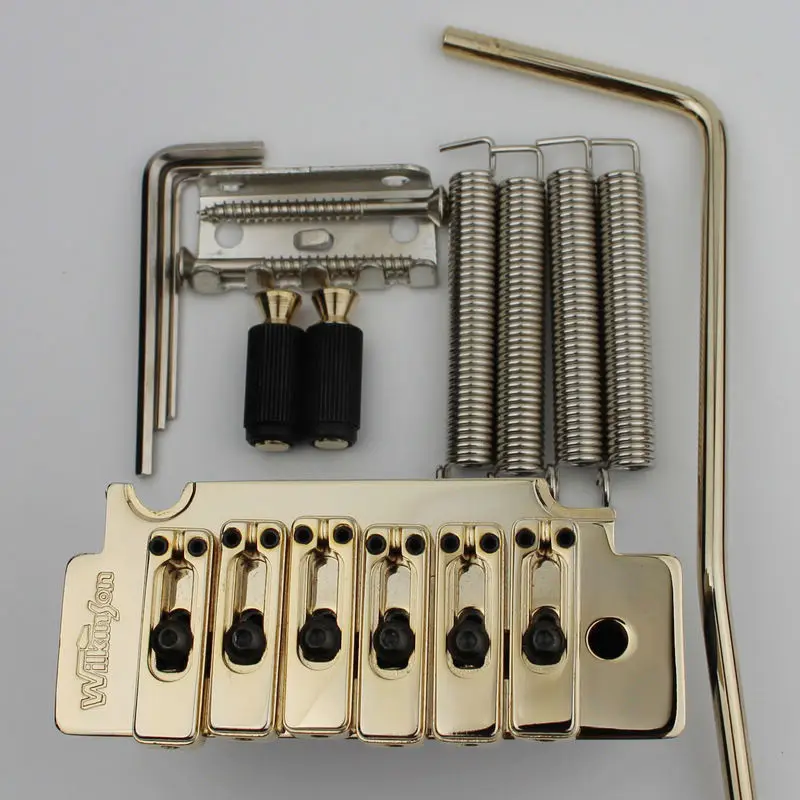 WVS50K Wilkinson Tremolo Bridge Matching Satin Saddles String Spacing 10.8mm In Gold | Спорт и развлечения