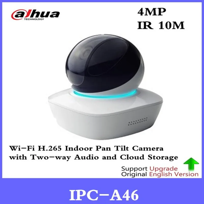 Оригинальный ahua английский IPC-A46 4MP купола Камера H.265 Wi-Fi PT с двухсторонним говорить Easy4IP радионяня заменить IPC-A35