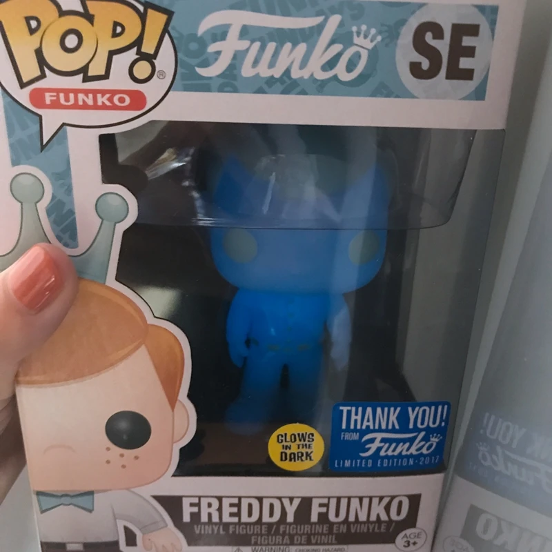 Exclusive Funko pop Official Holographic SE TOTY GITD Freddy Glow in the Dark TOTY SE Thank You Vinyl Figure Collectible Model