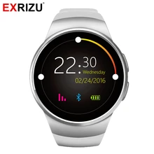 EXRIZU KW18 Bluetooth Смарт-часы телефон MTK2502C ips ЖК-монитор сердечного ритма Шагомер трекер умные часы Android часы для здоровья