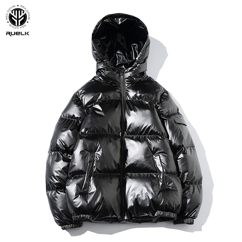 

RUELK Winter Men Jacket Fashion Cotton Thermal Thick Parkas Male Casual Outwear Windbreaker Hoodies Brand Clothing 5XL