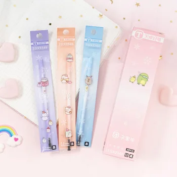 

4pcs/lot Kawaii Cute Gel Pen Refill Replacement for Writing Drawing Remark Marker 0.5mm Black Ink Stationery