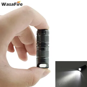 

Mini Led Flashlight White Light New Pocket Keychain Torch Rechargaeble Portable Super Small Lantern With Battery For Fishing