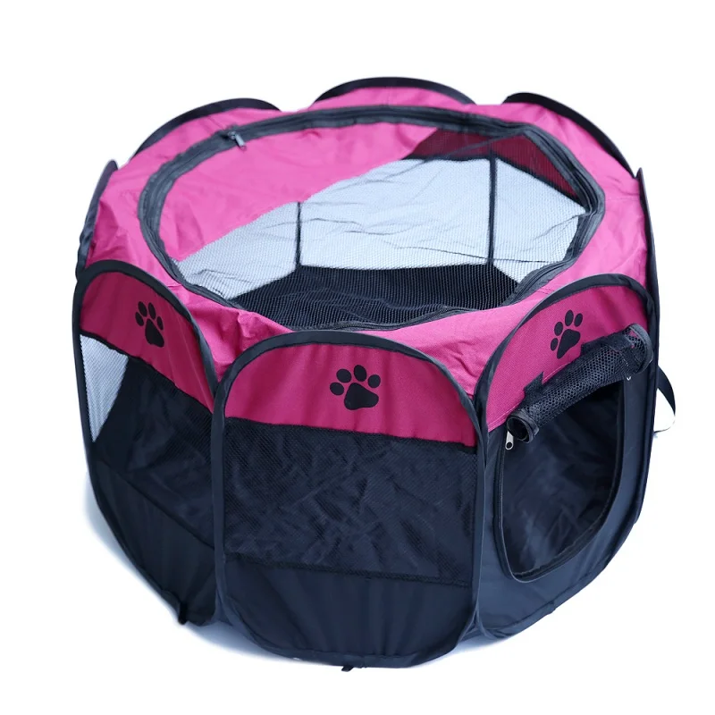 Складная восьмиугольная палатка для домашних животных ограда от домашних животных Ткань Оксфорд для домашних собак и котов