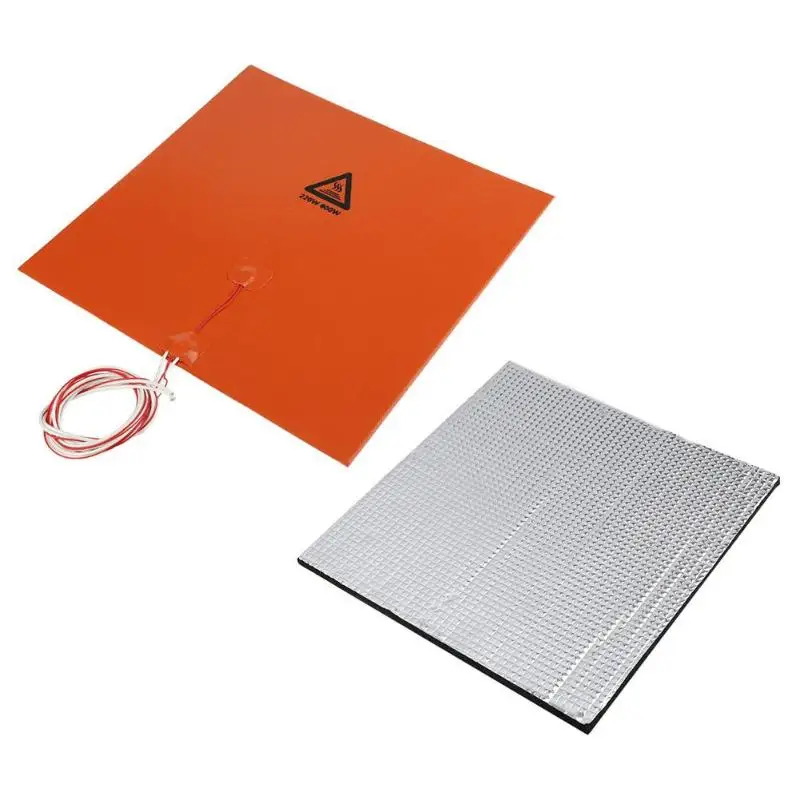 

220V 200W Silicone Heated Bed + 10mm Insulated Cotton for 3D Printer Parts