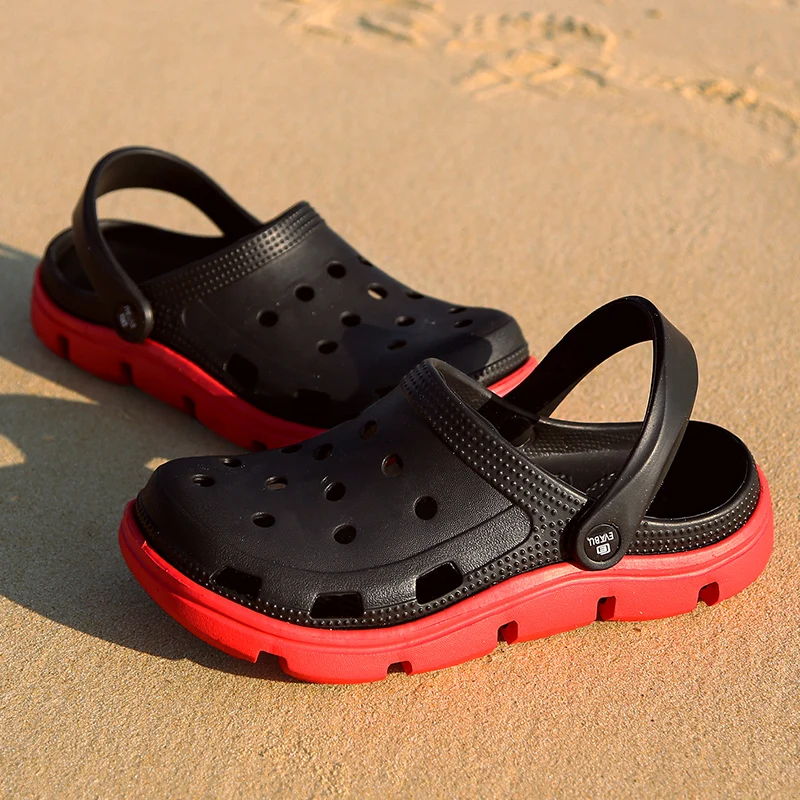Г., новые мужские пляжные шлепанцы Летняя повседневная обувь дышащая легкая мужская Массажная обувь на плоской подошве мужские сандалии, Тапочки
