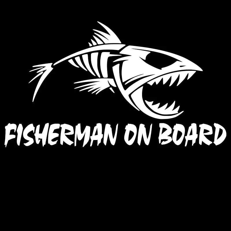 YJZT-20cm-11-3cm-Fisherman-On-Board-Skillet-Fishing-Decal-Car-Truck-Boat-Bumper-Window-Sticker (1)