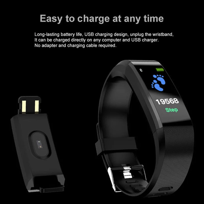 HD Color Brand Couple Watch Android Sports Smart Watch Men 2019 New Heart Rate Monitoring Woman Watches Waterproof Reloj Mujer