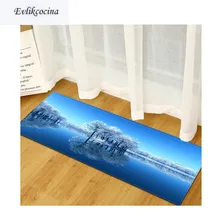 Снежные деревья синий мир коврик для гостиной Впитывающий Коврик для ванны ковер для гостиной спальни ковровое покрытие для пола Infantil