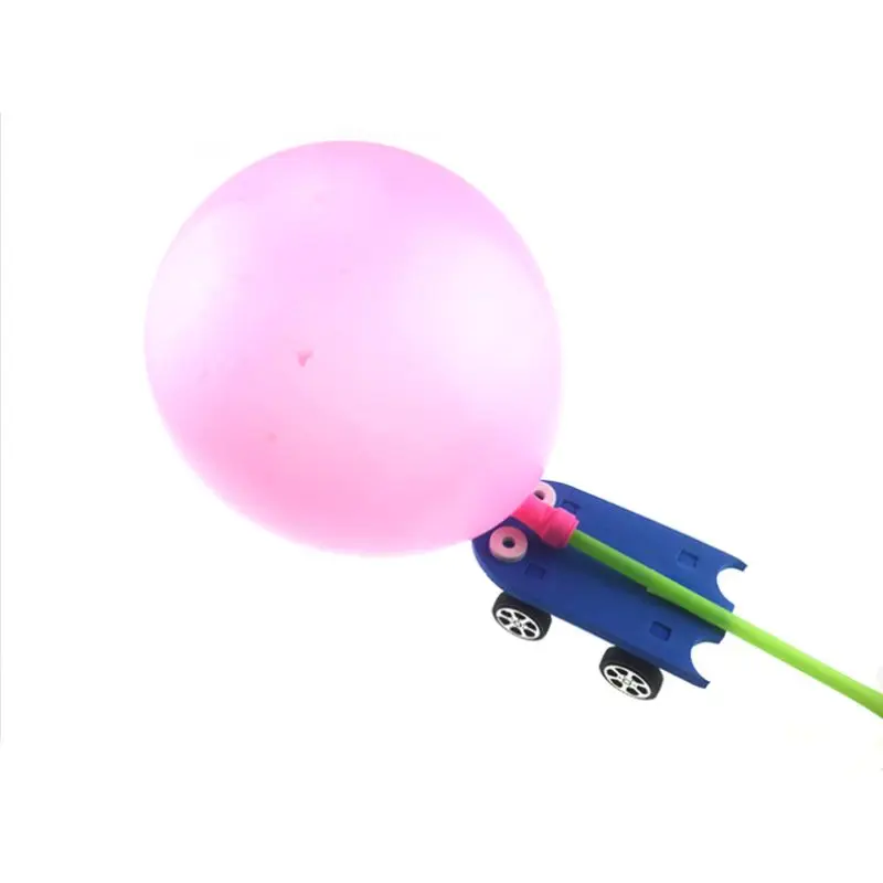 Креативный DIY воздушный шар power Car Kit Recoil наука учеба технология эксперимент Развивающие игрушки для детей подарок