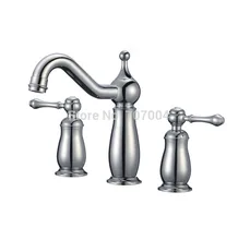 8 Inch Widespread Bathroom Basin Sink Faucet Double Handles Brass Hot and Cold Mixer Taps
