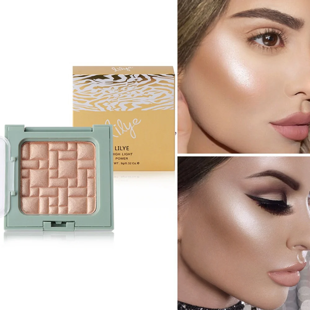 

FRESHME 3 Colors Illuminator Highlighter Makeup Face Contour Bronzer Palette Face Powder Brighten Highlighter Shimmer Cosmetic