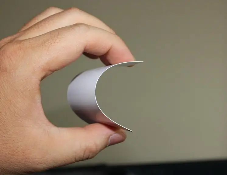 Thickness 0.35mm Glossy Finish White Plastic Acetate PVC Business Cards-20/50/100 You Pick