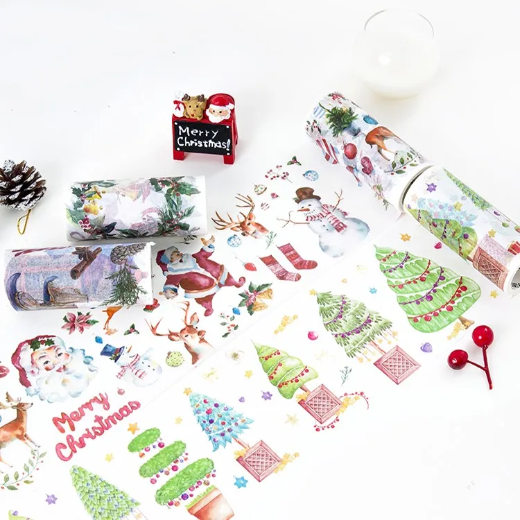 

Festival Christmas Washi Tape Decorative Craft Adhesive Tape DIY Scrapbooking Sticker Label Masking Tape