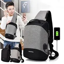 Fishsunday уличные беговые сумки многофункциональная сумка через плечо уличная Противоугонная нагрудная сумка с USB сумки на плечо 0802
