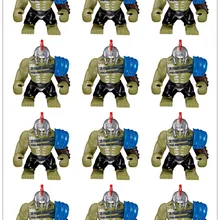 Haogaole 100 шт. XH654 7 см строительные блоки игрушки Тор Амора Джейн Фостер Халк Локи Sakaarian Guard Grandmaster Volstagg Супер Герои