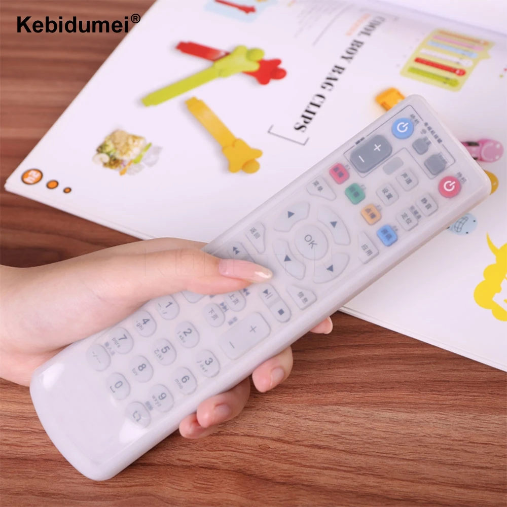 

kebidumei Silicone TV Remote Control Protection Cover Air Condition Control Case Dust Waterproof Organizer User-friendly Design