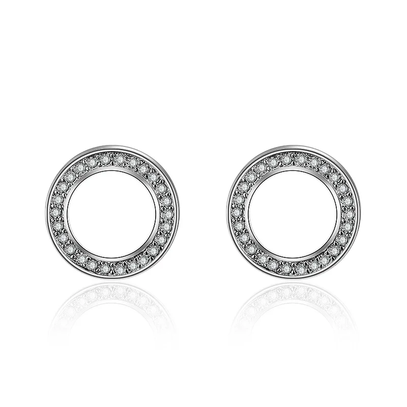 Изысканные круглые серьги для женщин корейские серебряные серьги высокое качество серьги капля воды серьги-гвоздики женские серьги Bling модные украшения