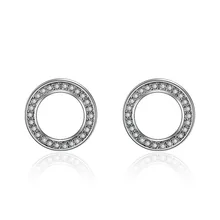 Изысканные круглые серьги для женщин корейские серебряные серьги высокое качество серьги капля воды серьги-гвоздики женские серьги Bling модные украшения