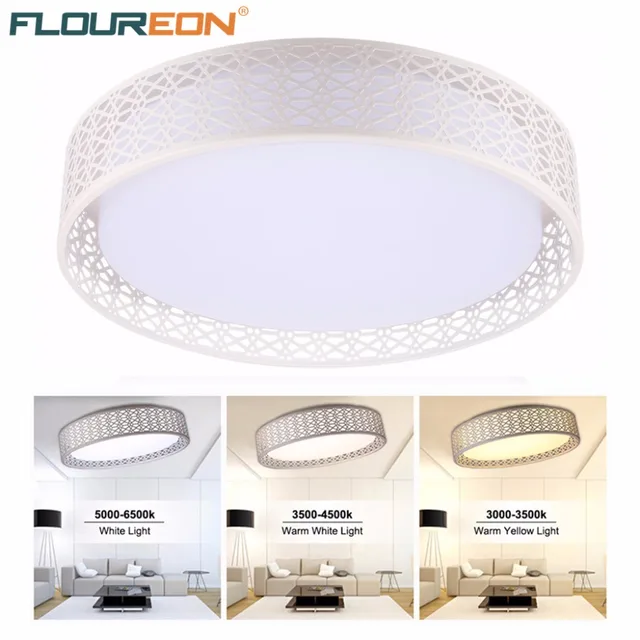 Floureon 24w Round Led Ceiling Light With 2 4g Wireless Remote Floureon 24w Round Led Ceiling Light With 2 4g Wireless Remote Control Infinite Dimming Widely