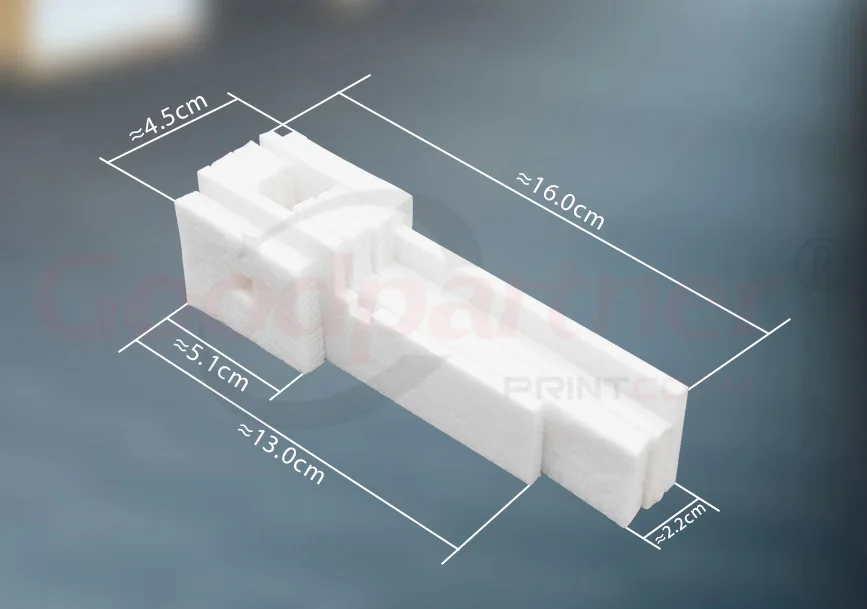Esponja Residual do Tanque de Tinta para Epson L355 L210 L110 L380 L365 L220 L222 L360 L366 L310 L111 L120 L130 L132 L211 L300 L301 L456 10 Peças - Imagem 6