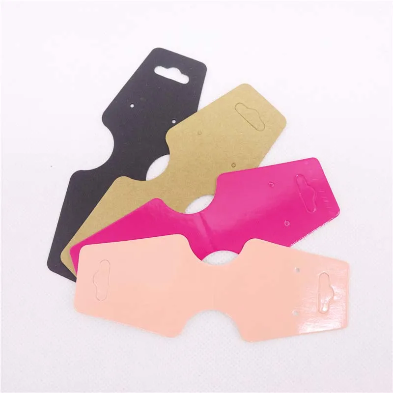 

2017 New Hot DIY Blank Kraft Self-adhesive Necklace Card 120x45mm 1lot=100 pcs 300gsm Paper Cardboard Earring Card