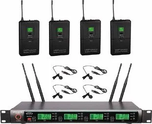 G 900B 4*100 каналов UHF Беспроводной разнесенный микрофон (10 комплектов) Бесплатная