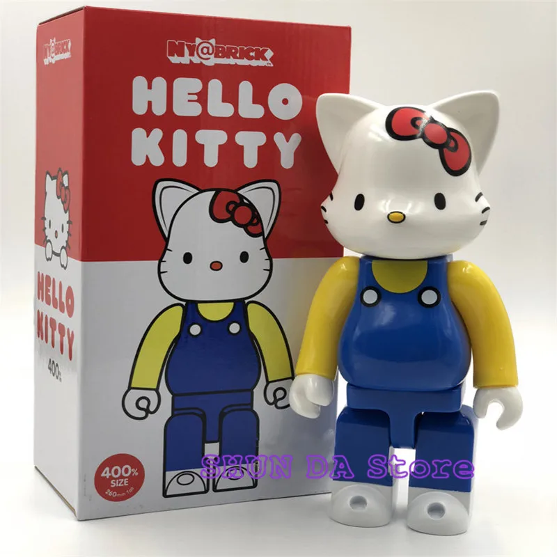 400% Bearbrick Hello Cat Boxed Hands Model 28CM SD10