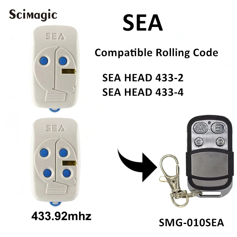 Sea Head 433 2 433 4 Garage Command 433mhz Rolling Code Remote