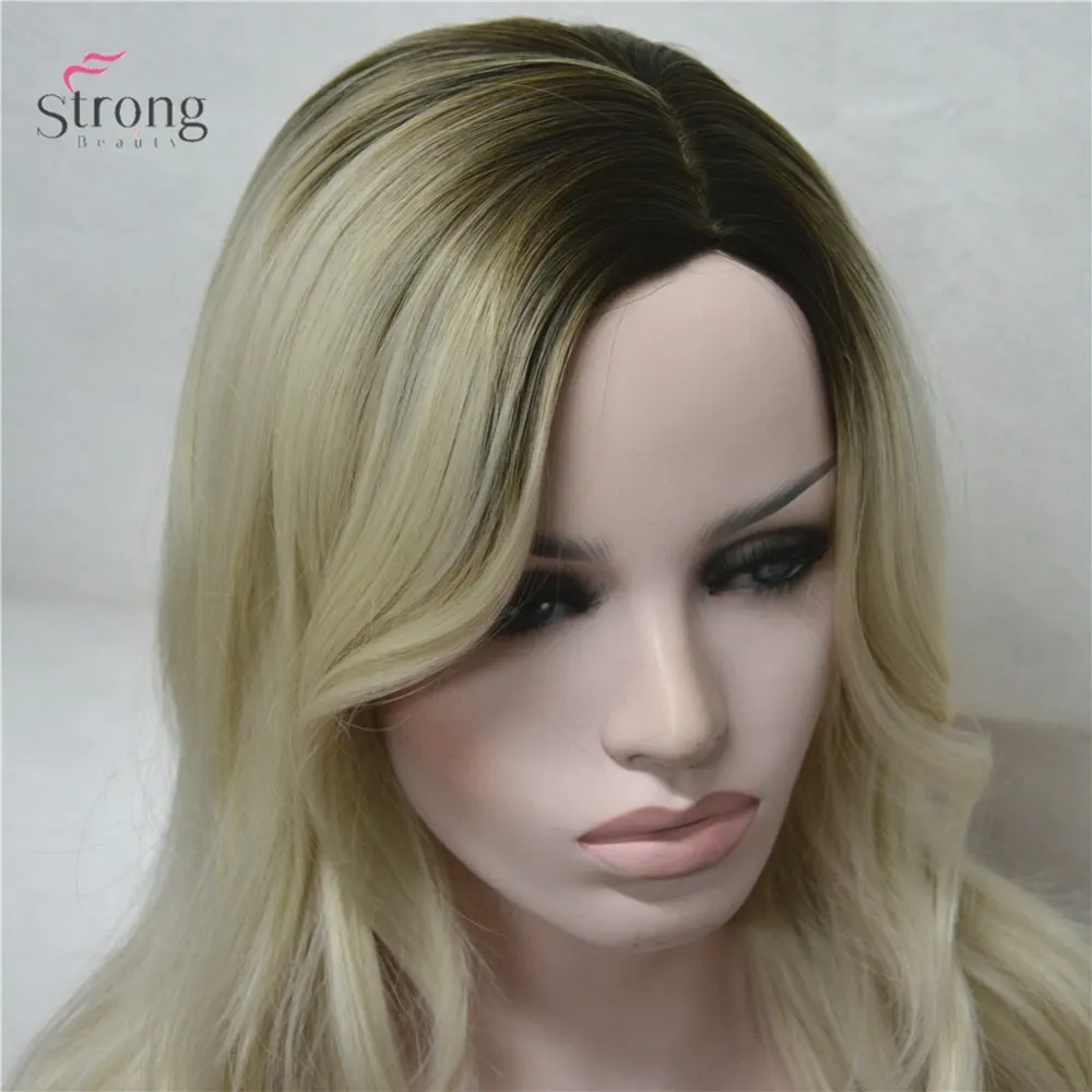 Online Shop StrongBeauty Wanita Wig Pirang Ombre Panjang Gaya