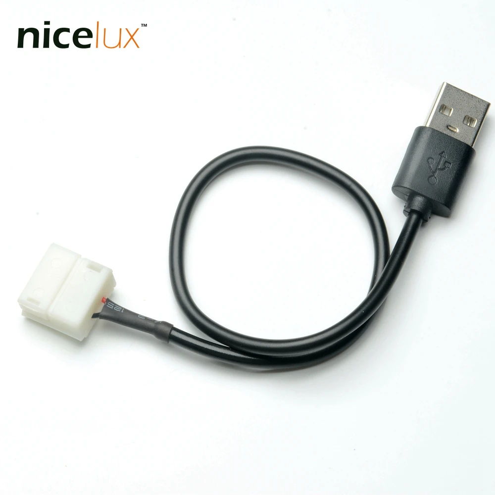 USB разъем для светодиодной ленты 2 контакта 8 мм 10 5 В 5050 3528 2835 IP65 IP20|led strip connector 2pin|led