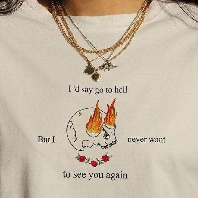 HAHAYULE-JBH Id сказать Go to Hell но я не хочу чтобы видеть вас снова письмо черепом и