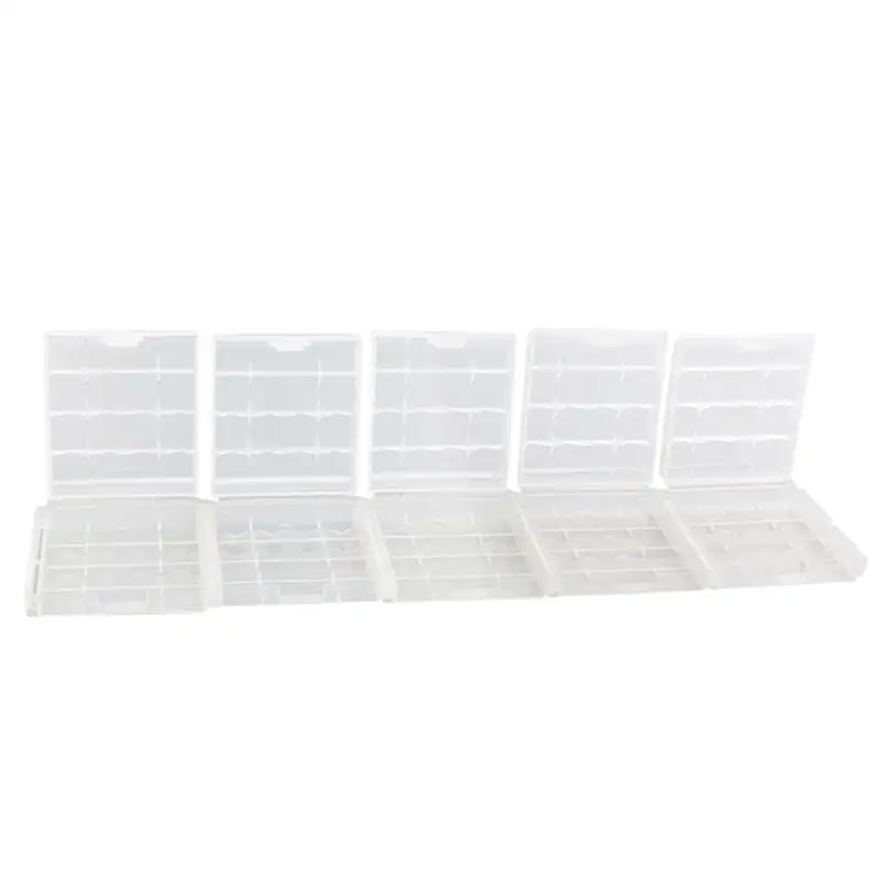 

5pcs Battery Case Holder Storage Box Storage Box Container for AA /AAA Battery