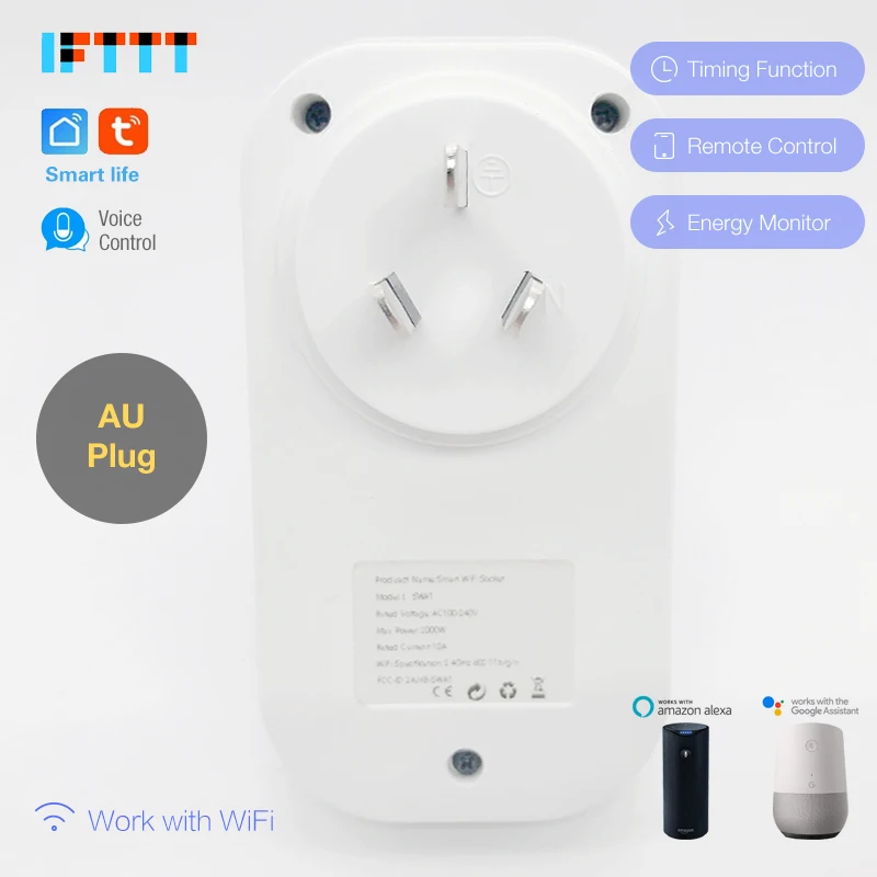 Смарт розетка австралийская с Wi Fi 16 А 100 шт.|Умные розетки| |