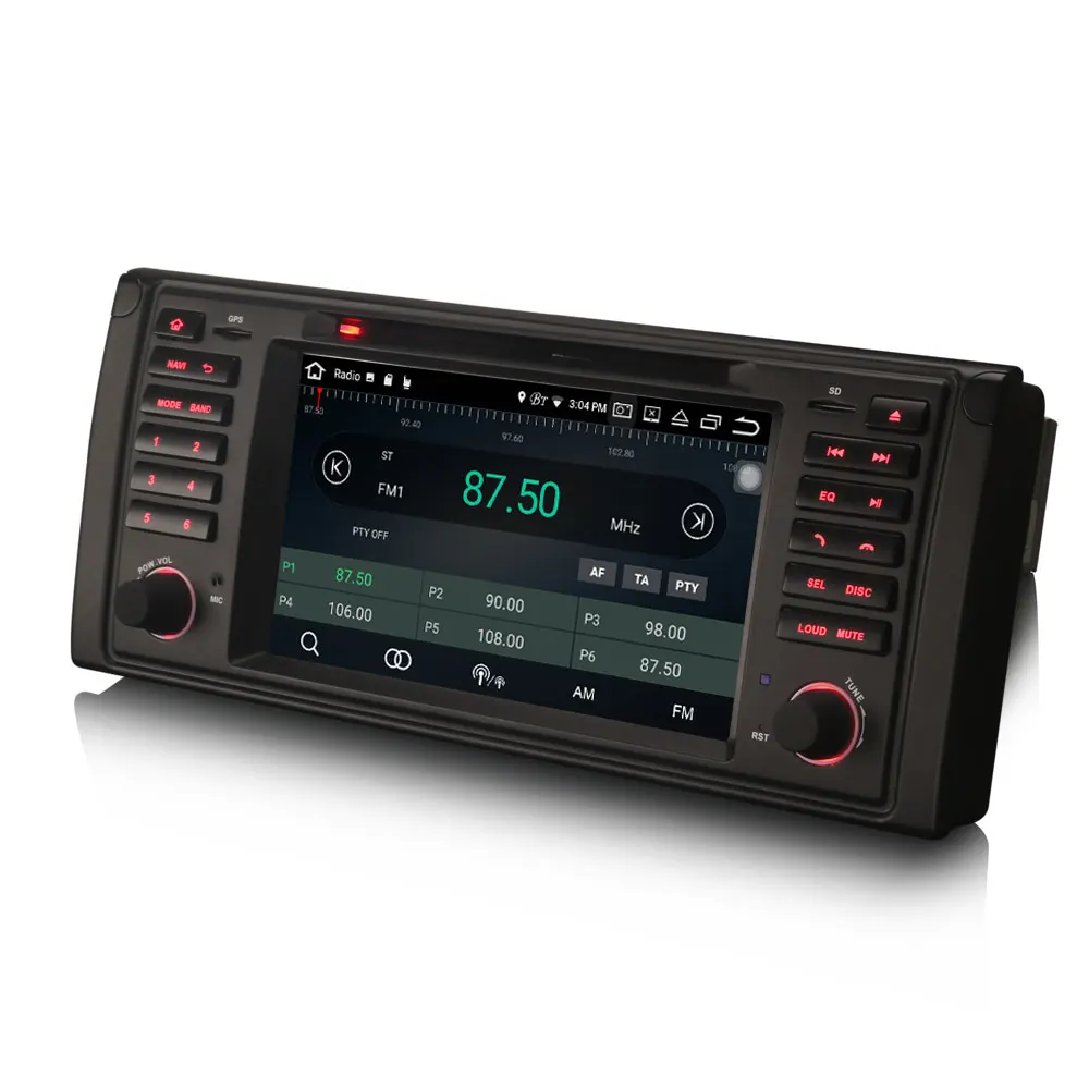 Clearance 7" Android 8.0 Oreo OS Car DVD Navigation GPS Radio for BMW E39 M5 1999-2003 & E39 1995-2003 & E38 1994-2001 & X5 E53 2000-2007 1