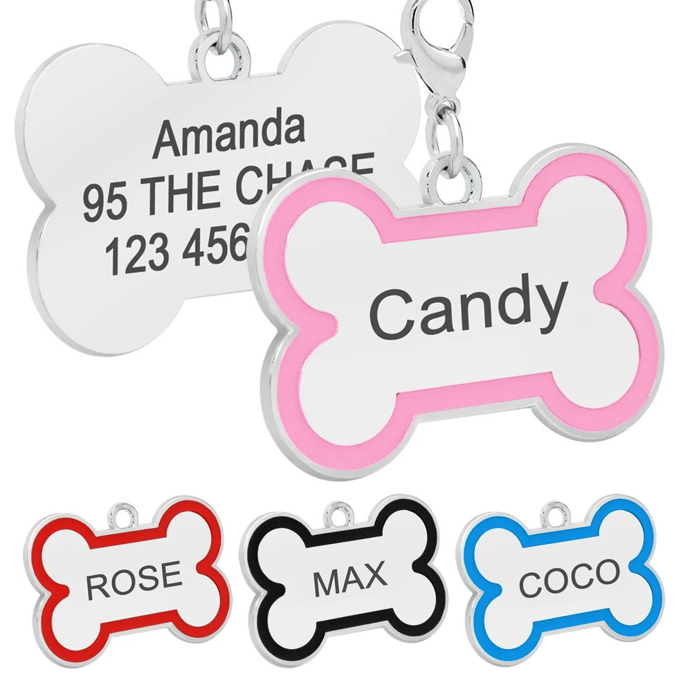 Buy Cheap Personalized Dog ID Tag Bone Shape