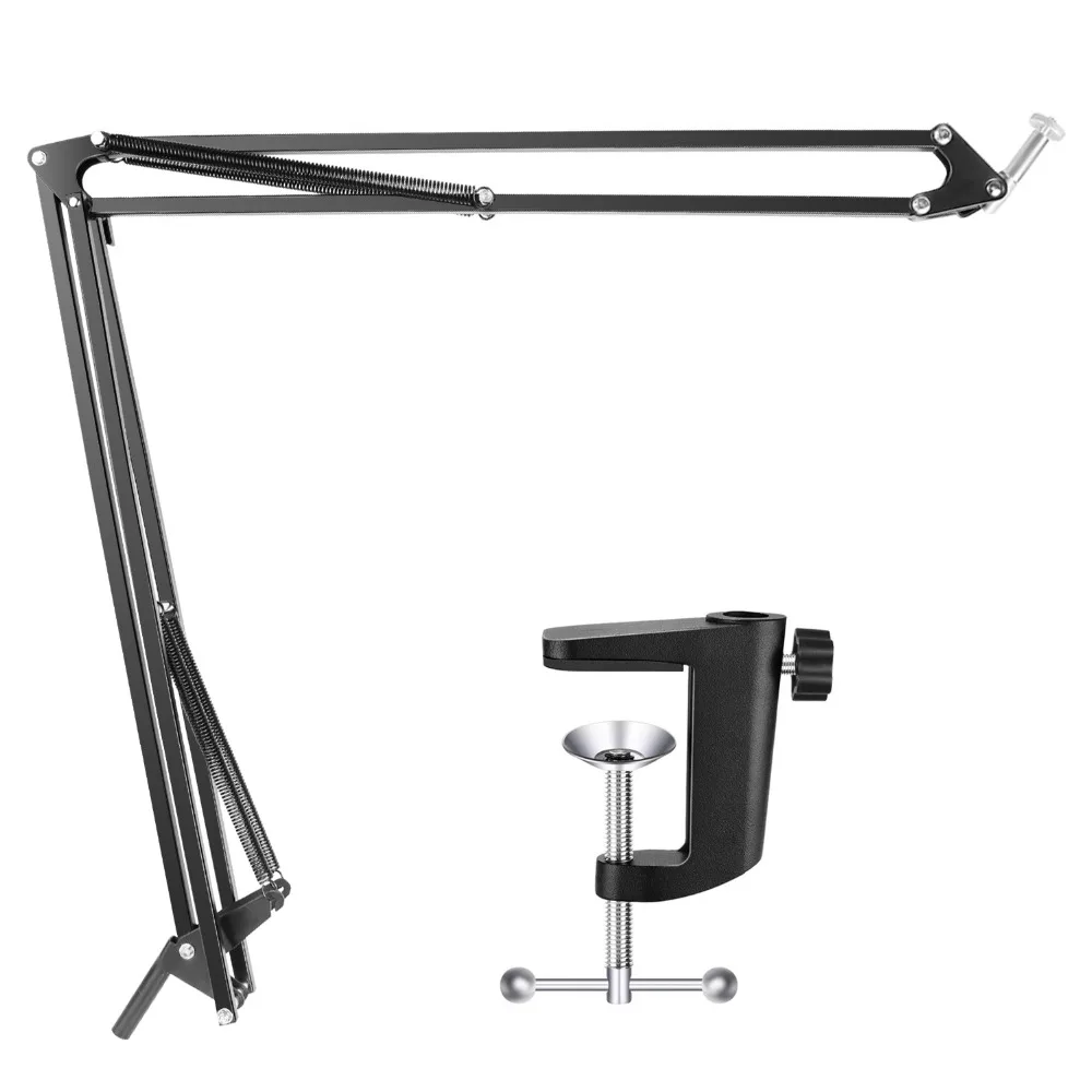  Neewer Adjustable Desktop Clamp Suspension Boom Scissor Arm Stand Holder for Logitech Webcam 360 De