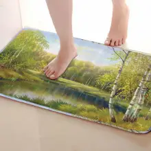 Лесной Стиль Коврик для ванной комнаты, смешной Противоскользящий коврик для ванной, занавески для душа s аксессуары, соответствующие вашей душевой занавеске