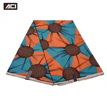 ACI африканская ткань Анкара 6 ярдов Новая мода настоящий воск Tissu Africain батик ткань Нигерия воск полиэстер Шитье