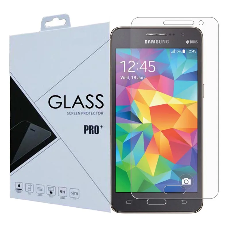 Tempered Glass Screen Protector For Samsung Galaxy Grand Prime G530 G531 Thin HD Toughened Protective Film Cleaning Kits | Мобильные