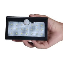 Светодиодный настенный светильник на солнечной батарее, открытый водонепроницаемый датчик движения PIR, садовый светильник, энергосберегающий уличный фонарь для двора, настенный светильник для безопасности