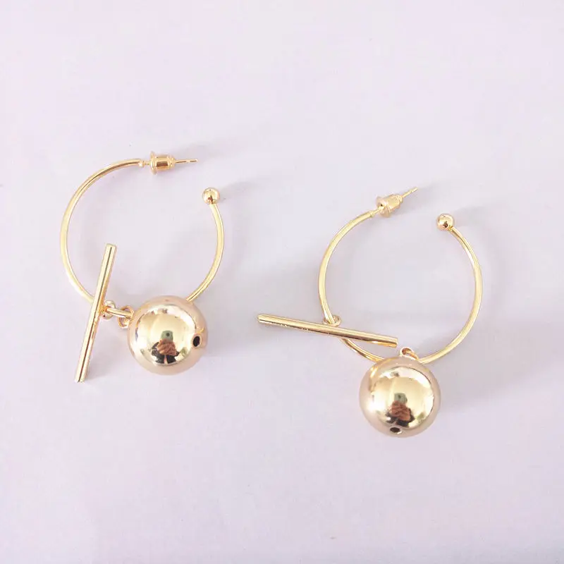 

New Semicircle Round Hoop Earrings For Women Big Circle Geometric Earrings Pendientes Brincos Simple Fashion Party Jewelry Gifts
