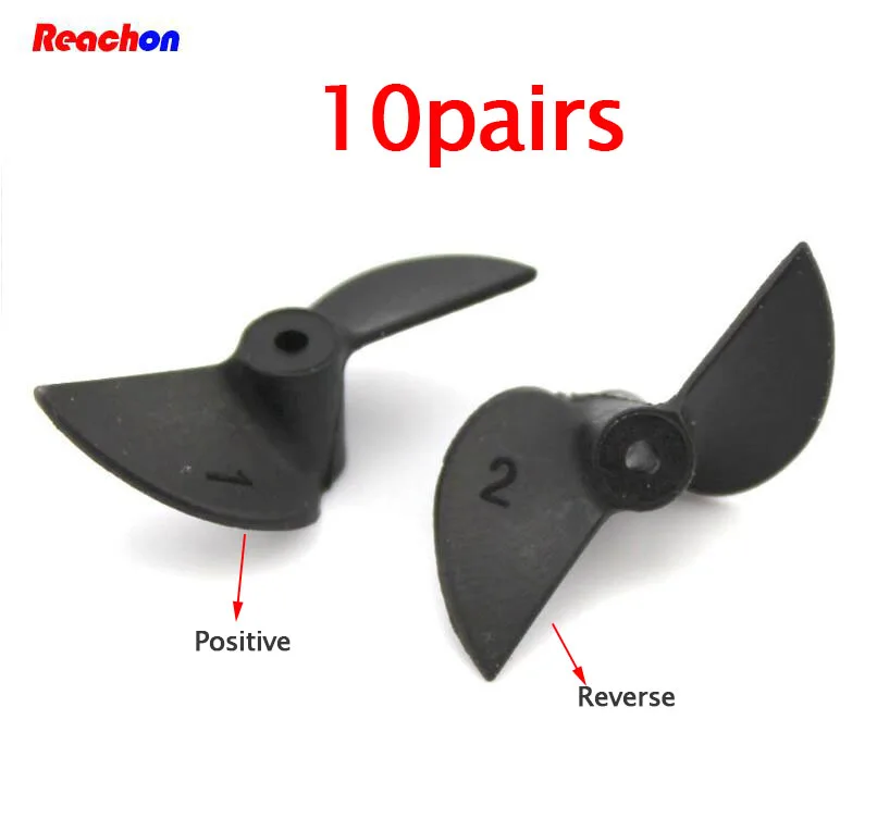 Free Shipping 10 Pairs 2mm RC Boat Propellers 2*30mm Left/Right Nylon Propeller Spare Parts For DIY Model | Игрушки и хобби